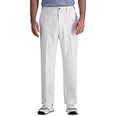 Haggar Men's Cool 18 Pro Classic Fit Flat Front Casual Stretch Performance Golf Pant - Regular and Big & Tall