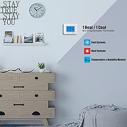 Upgraded Digital Non-Programmable Thermostat for