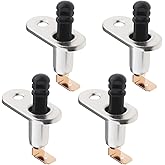 Micro Traders 4PCS Door Contact Switch Pin Switch Momentary Switch Pressure Switch for Automobile Hood Ceiling Lamp Chassis Lamp Trunk Notification 4.8mm Hole