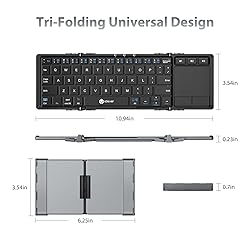 iClever Foldable Keyboard, BK08 Bluetooth Keyboard