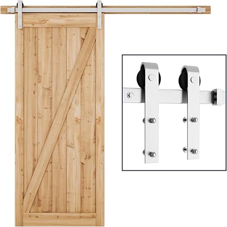 Smartstandard 6 6ft Heavy Duty Sliding Barn Door Hardware Kit