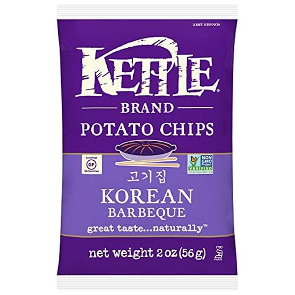 KETTLE BRAND POTATO CHIPS, SEA SALT, 2 OUNCE BAGS (PACK OF 24)