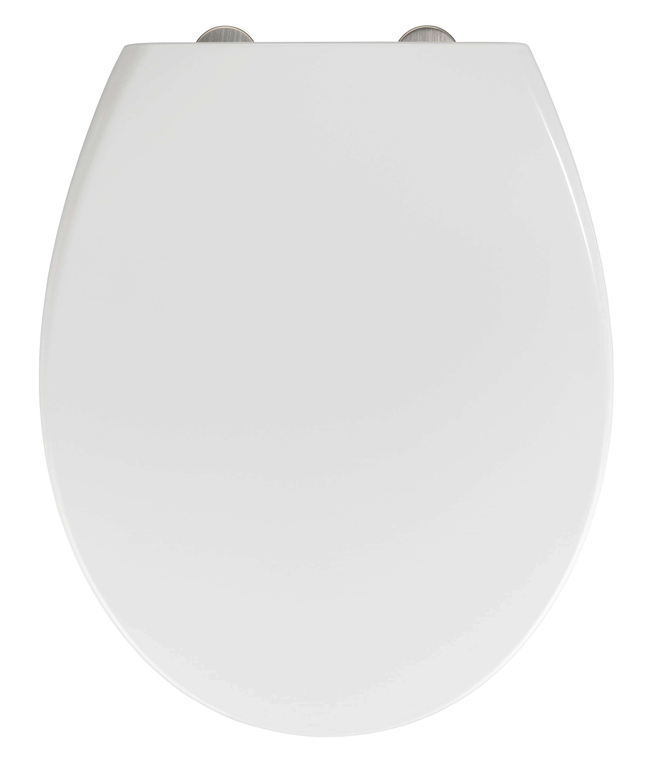 WENKO 22973100 Toilet seat Delos Family white - 2 in 1 toilet seat for children and adults with soft-closing mechanism, Duroplast, 37.5 x 44.5 cm, White