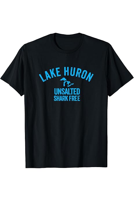 Amazon.com: Lake Ontario Unsalted Shark Free Great Lakes T Shirt