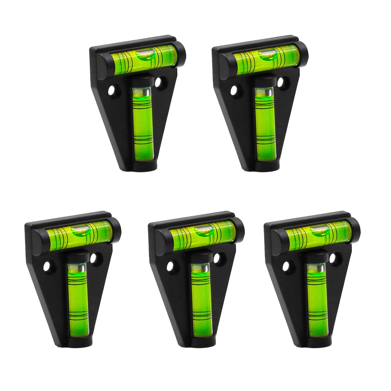 XTVTX 5Pcs RV T Level Bubble Level, Multipurpose 2 Way Spirit Level T-Type Spirit Level Bubble for RV, Machines, Furniture, Tripods, Camera Equipment Measure