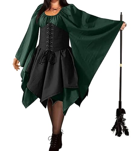green corset dress costume Teal Scroll Brocade Corset Dress