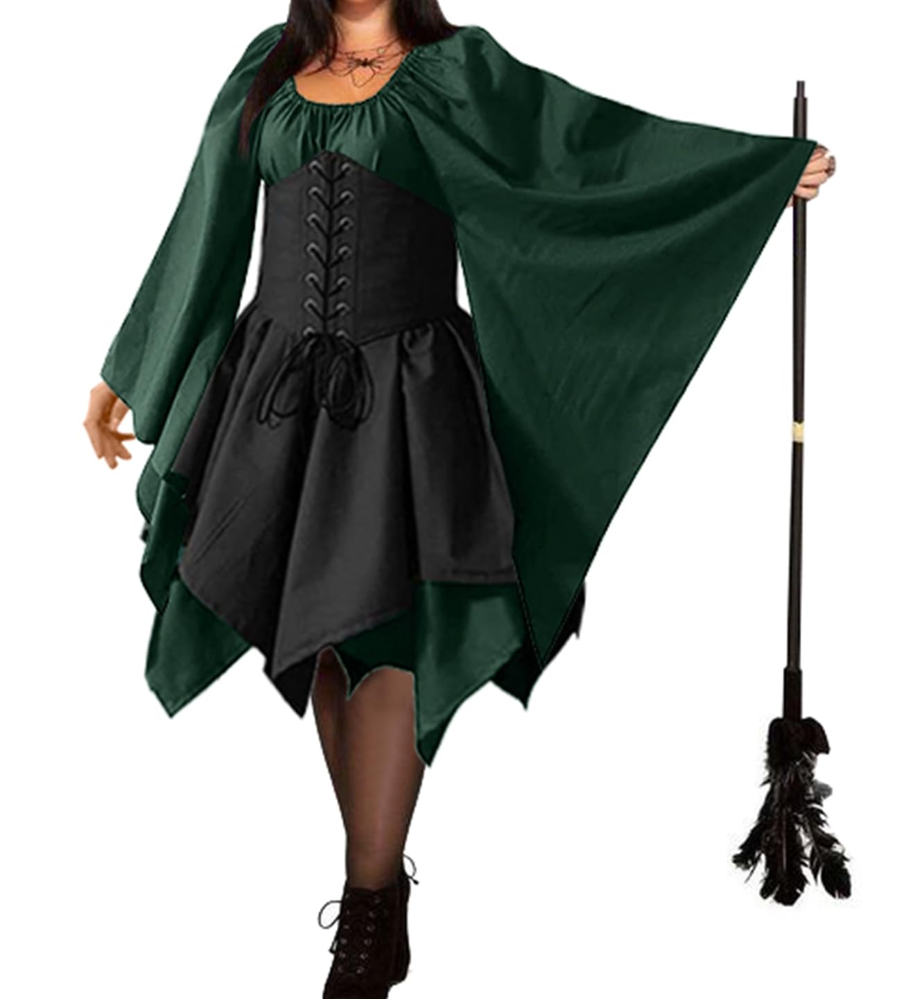 8 stuks middeleeuwse jurk voor dames, traditionele Ierse jurk
