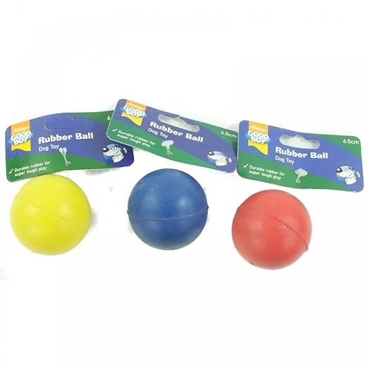 Good Boy Rubber Ball Dog Toy (Size 6.5cm) Amazon.co.uk Pet Supplies