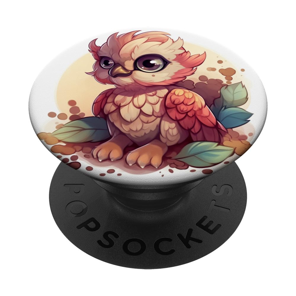 Chibi Griffin Mythical Pastel Baby Griffin PopSockets Swappable PopGrip