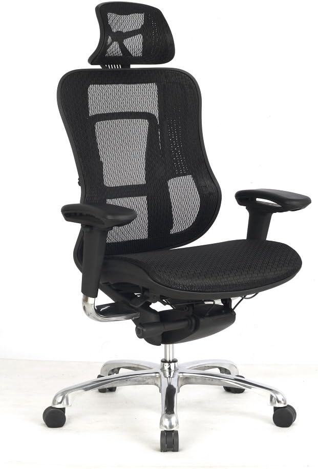 VIVA OFFICE High-Back Office Chair Green Mesh Swivel Task Chair - Ergonomic Computer Desk Task Executive Chair