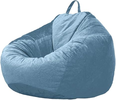 Amazon Co Jp ソファカバー 補充できる ぬいぐるみ 寝具 玩具 収納バッグ ビーズクッション 60ｘ70cm 全12色 青2 ホーム キッチン