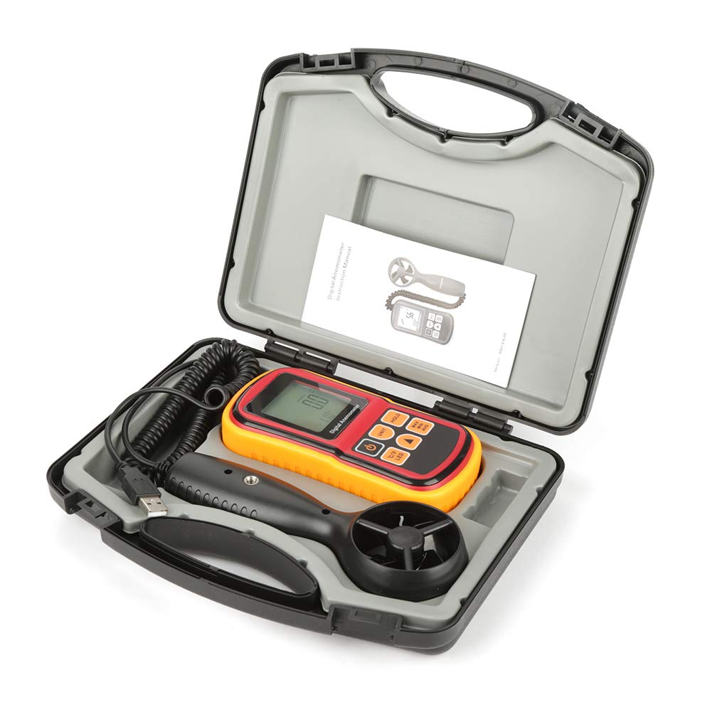 Handheld LCD Digital Anemometer Air Speed Tester GM8901 Wind Velocity Temperature Meter With Different Product Keywords For Outdoor Indoor Environmental Monitoring