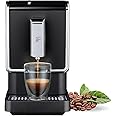 Tchibo Automatic Espresso & Coffee Machine with Built-in Grinder, No Coffee Pods Needed, Black