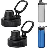 OENUASG 2 PCS Replacement Lid for CamelBak Chute Mag &amp; Eddy, Compatible with 10+ CamelBak Bottle Sizes, Leakproof, BPA-Free, Black, 1520ml, Sports, Travel, Hiking, Camping