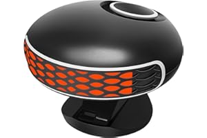 FIDENSIS 12V Protable Car Heater, 150W Windshield Defroster Defogger, Quick Heating, Compatible with All 12V Vehicles including Cars, Trucks, RVs, and Boats