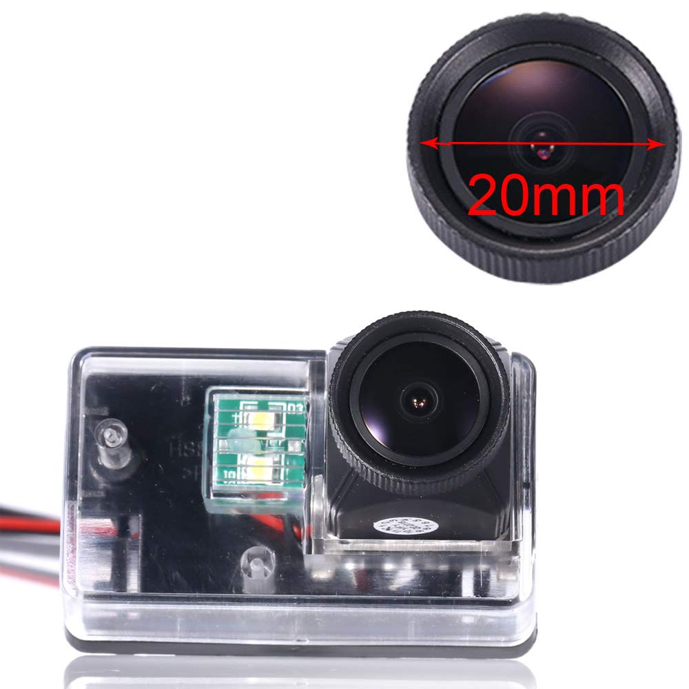 New 20mm Lens HD Color Waterproof Night Vision Car license plate light Rear View Camera for Peugeot 206/207/306/307/308/406/407/5008 Partner Tepee