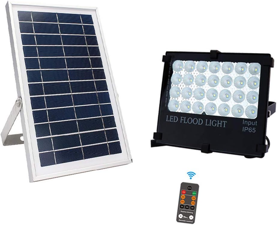 HSLIUYILYA Solar Flood Lights,Outdoor Long Range Cables