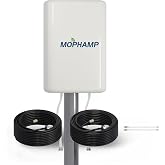 Mophamp 2x2 MIMO Antenna 5G 4G LTE External Directional for T-Mobile Home Internet, Verizon, AT&amp;T | 32.8&lsquo; SMA Cable, TS9 Adapters