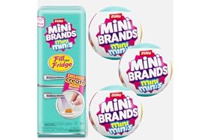 Zuru Mini Minis Refrigerator + 3 Capsules, Fill The Fridge Set, Mini Brands