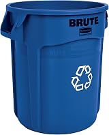 Rubbermaid Commercial Vented Brute Round 76 Litre Container Blue FG262073BLUE