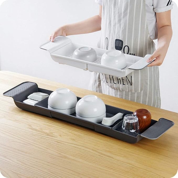 ZQJSC Bathroom rack Telescopic Drain Bathtub Rack, Bathroom, Plastic