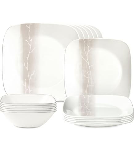 Corelle Boutique Cherish 10.25 Square Dinner Plate (Set Of 4) By