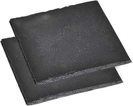 Amazon De Kesper 38110 Untersetzer Aus Schiefer 13 X 13 Cm 2er Pack Glasuntersetzer