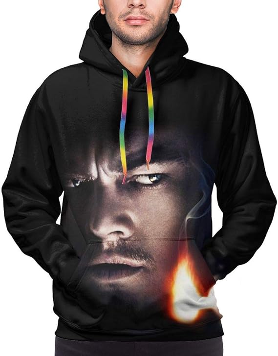 Amazon メンズパーカー クラシック レオナルド ディカプリオ 3 カンガルーポケットメンズパーカー 普段着に向くメンズ プルオーバースウェットシャツフード付きトップス スタイリッシュで暖かく 通気性があり 若々しい個性を示します サイズ 春 秋 冬 S 3xl