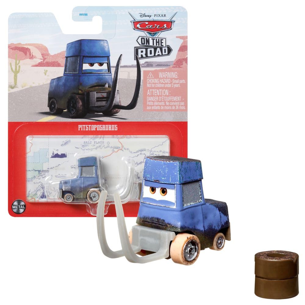 Mattel Vehicles Racing Style Disney Cars Die Cast 1:55 Car, Type: Pitstopsaurus