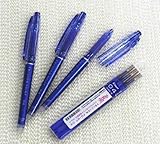 Pilot Frixion Point Erasable Gel Pens, Extra Fine Point,-0.4mm-blue Ink-value set of 3 & 3 Gel Ink Pen Refill Pack