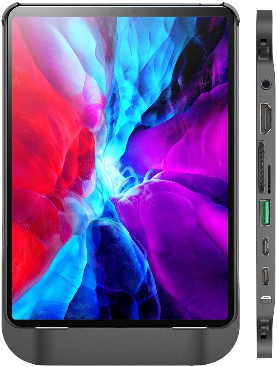 Fledging Hubble 7-in-1 USB-C Hub and Case For 10.9" iPad Air 2020/11" iPad Pro 2018-2020 - Space Grey