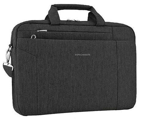 KROSER Laptop Tasche 15.6 Zoll Notebooktasche Aktentasche Tablet Tasche Schulter Umhängetasche Wasserabweisend Satchel Bussin