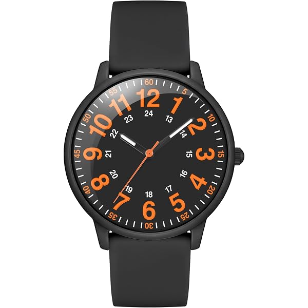 Women\'s Black Analog Silicone Band Read Dial Stylish Comfortable Buckle Watch Amazon.com: Top Plaza Womens Black Silicone Analog Quartz  main image 4