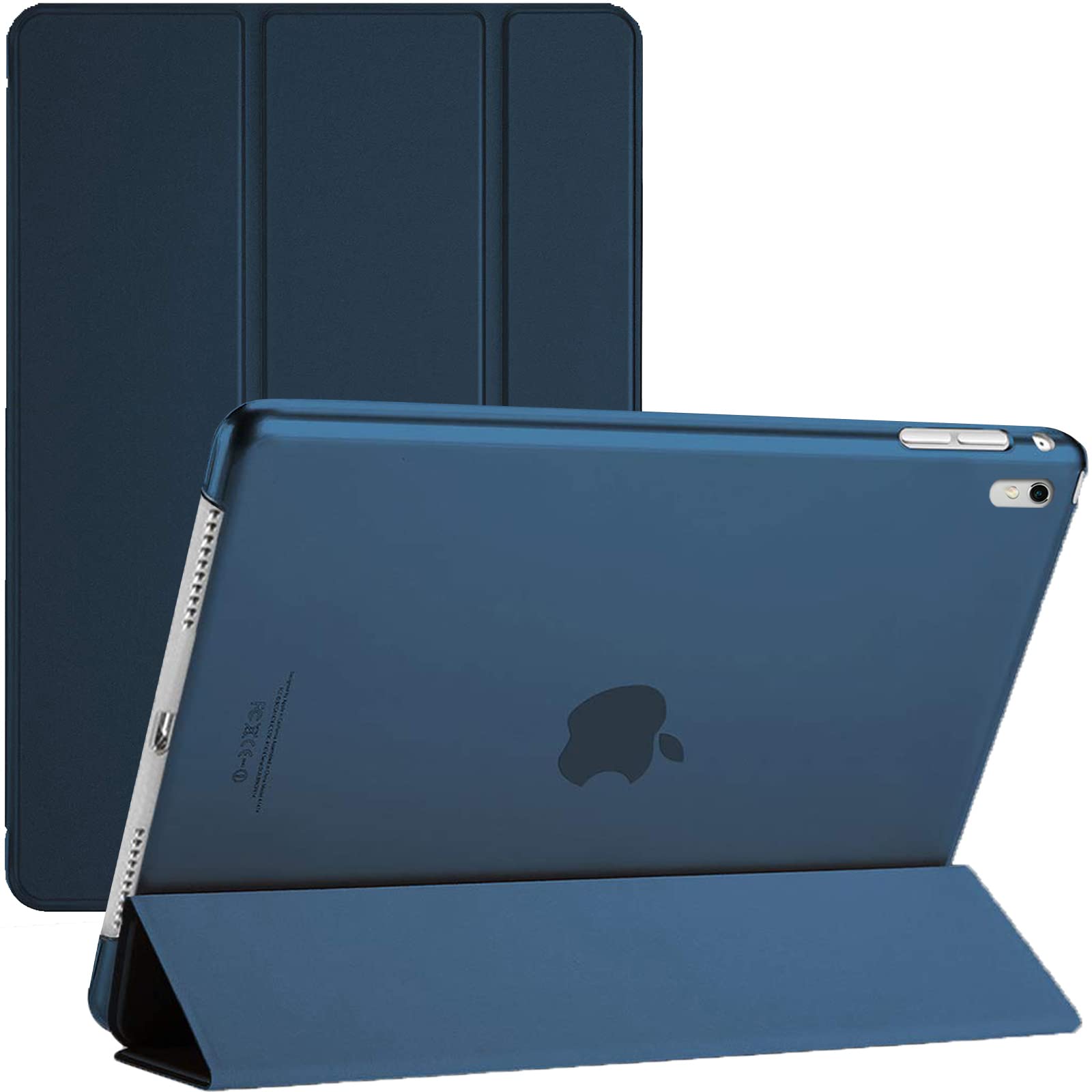 For iPad Pro 9.7 (2016 ONLY) A1673, A1674, and A1675 Magnetic Stand Cover with Automatic Wake/Sleep (Blue)