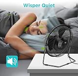 EasyAcc 9 inch USB Desk Fan Silent 25DB Strong Airflow Quiet Portable 2 Speed view 7