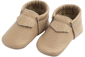 Freshly Picked First Pair City Leather Moccasins - Unisex Baby Shoes, Soft Sole, Crib Shoes