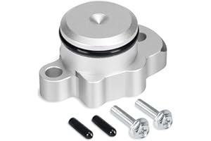 ATESILOR Oil Pump Block Off Kit for Yamaha PW50 PW80 Y-Zinger, w/Plug Cover, O-Ring, Bolts & Port Caps
