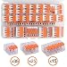 Lever Nuts, Wire Connector Assortment Pack Compact Splicing Connector Lever Nut Kit for Electrical Wires Solid Stranded Flexible Wires A221-412 A221-413 A221-415 2 Conductor, 3 Conductor, 5 Conductor primary