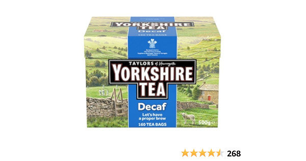 Taylors Of Harrogate Yorkshire Tea Decaf 160 Tea Bags Black Teas Grocery Gourmet Food Amazon Com