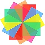 12 Pieces Colored Overlays for Dyslexia, Dyslexia Reading Strips for Dyslexia Irlens, ADHD and Visual Stress, 11IN x 8.5IN