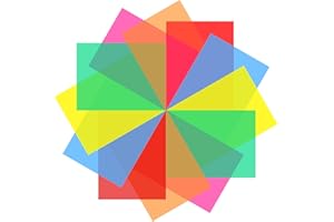 KXCOFTXI 12 Pieces Colored Overlays for Dyslexia, Dyslexia Reading Strips for Dyslexia Irlens, ADHD and Visual Stress, 11IN x 8.5IN