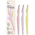 Tinkle Everglow Dermaplaning Tool | 3 Razors | Multi-Functional Facial Razor, Eyebrow Razor & Face Hair Trimmer | Gentle Exfoliation with Stainless Steel