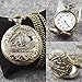 Train Copper Dangle Pendant Quartz Pocket Watch