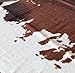 MustHome Soft Faux Cowhide Rug 4.5x4.4 Feet Cow Print Rug Perfect Throw Rug for Living Room/Tile/Lounge Room/Office