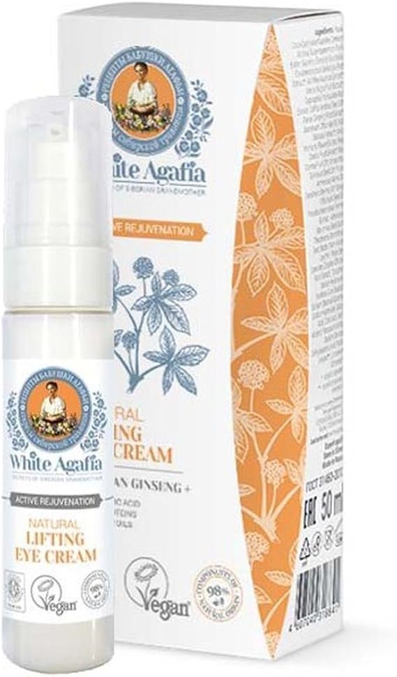 white agafia lifting eye cream