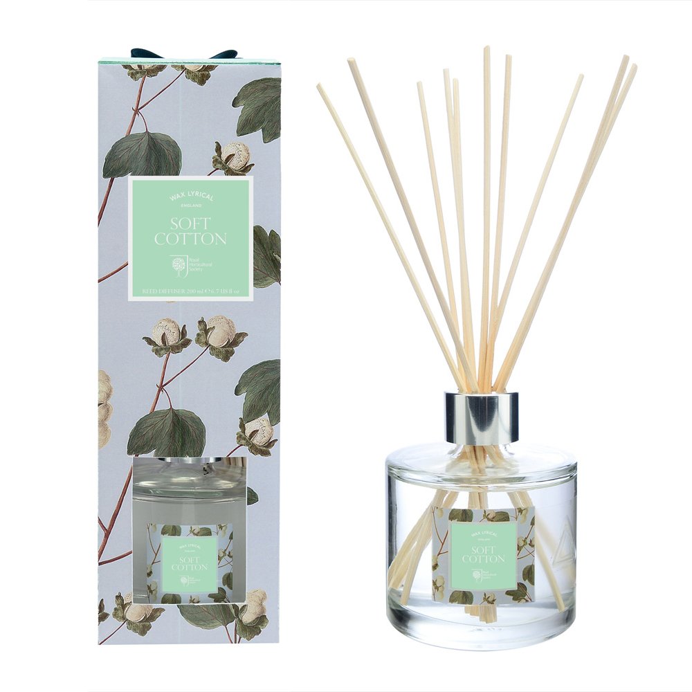 Wax Lyrical Soft Cotton Reed Diffuser, White, 200ml Amazon.co.uk