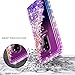Galaxy S9 Plus Case w/[Full Cover Screen Protector Premium Clear], NageBee Glitter Liquid Quicksand Waterfall Flowing Sparkle Bling Diamond Cute Case Designed for Samsung Galaxy S9 Plus -Purple/Blue