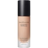 bareMinerals Barepro Performance Wear Liquid Foundation SPF 20, Breathable Makeup for Face, Full Coverage, 24HR Wear, Natural Matte Finish, Vegan