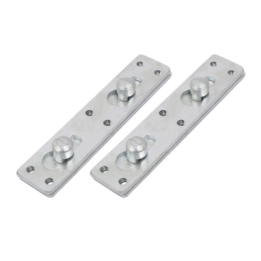 Sourcingmap 5-inch Length No-Mortise Bed Hinge Rail Bracket Connecting Fittings 2 Sets