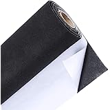 Caydo Black Self Adhesive Felt Shelf Liner for Christmas DIY Projects Costume, Jewelry Drawer Craft Fabric Peel Stick 15.7" x